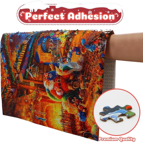 Jigsaw Puzzle Advent Calendar 1008 Pieces Puzzle 24 Days Christmas Old Man Santa - Picture 4 of 16